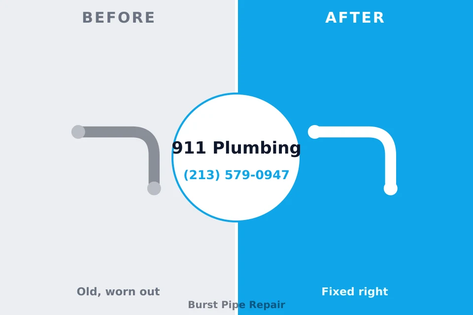 Before and after: plumbing company McGill, NV